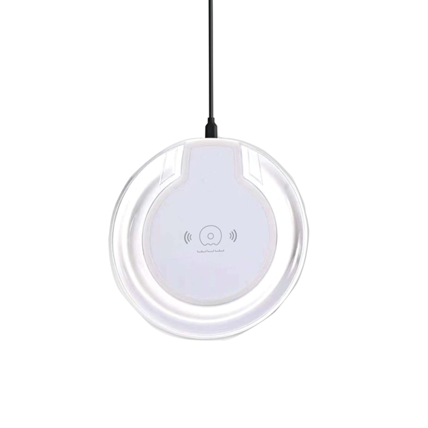 Wireless charging pad on a white background