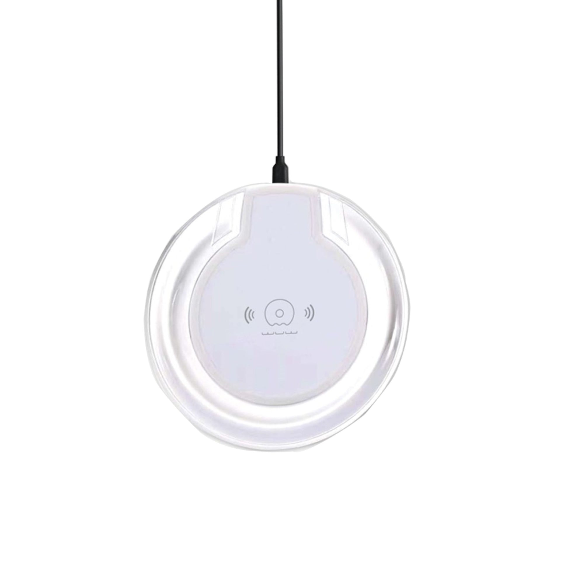 Wireless charging pad on a white background