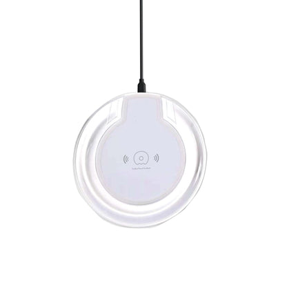 Wireless charging pad on a white background