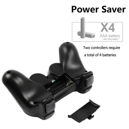 Black power saver device with battery compartment on a white background