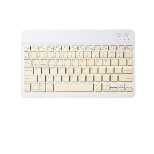 Beige keyboard on a white background