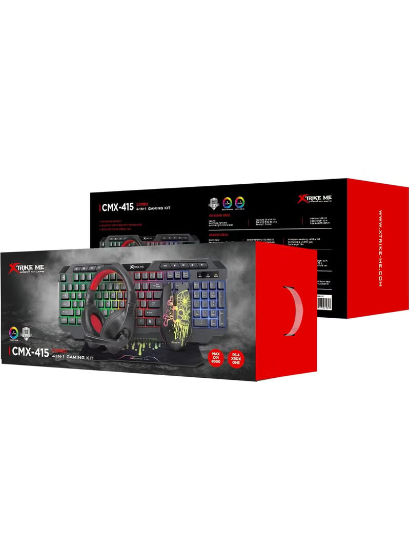 Gaming keyboard and mouse set with red accents on a white background