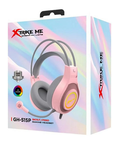 Gaming headset packaging with 'Xtreme Me' branding on a colorful background