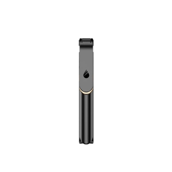 Black electronic device on a white background